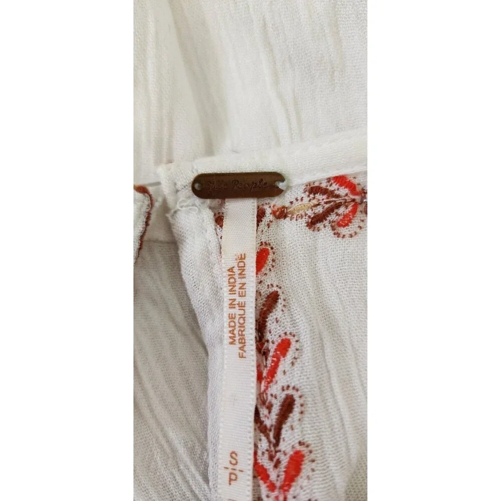 Free People Mini Dress Sunrise Wanderer Boho Tribal Pattern w/ Pockets Small - Picture 10 of 13